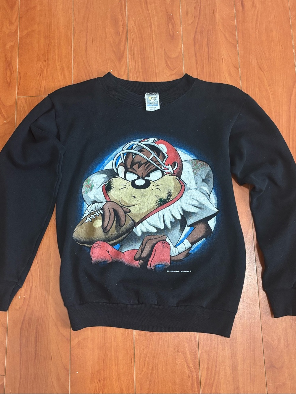 Vintage 1995 Taz Looney Tunes Sweatshirt - Size Youth Large